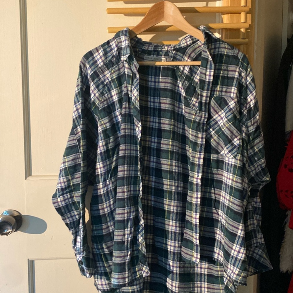Plaid button down